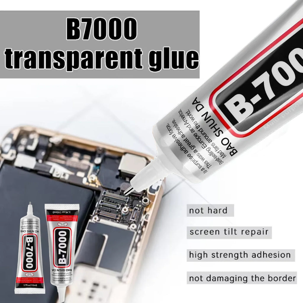 B7000 Super Glue 4PCS 110ML Waterproof Semi-Fluid Adhesive for Mobile Phone Repair DIY Jewelry Crafts Metal Resin Projects.