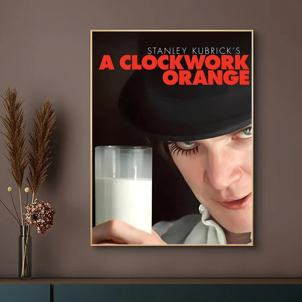Classic Movie A Clockwork Orange Poster HD Waterproof Self-Adhesive Wall Art – Multi-Scene Use, Top Gift Pick