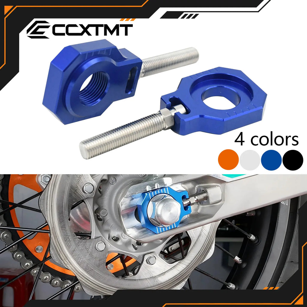 CNC 20mm Rear Axle Blocks Chain Adjuster Block For KTM SX SXF XC XCF XCW XCWF EXC EXCF 2023 For Husqvarna TC85 TC125 TC250 TX125