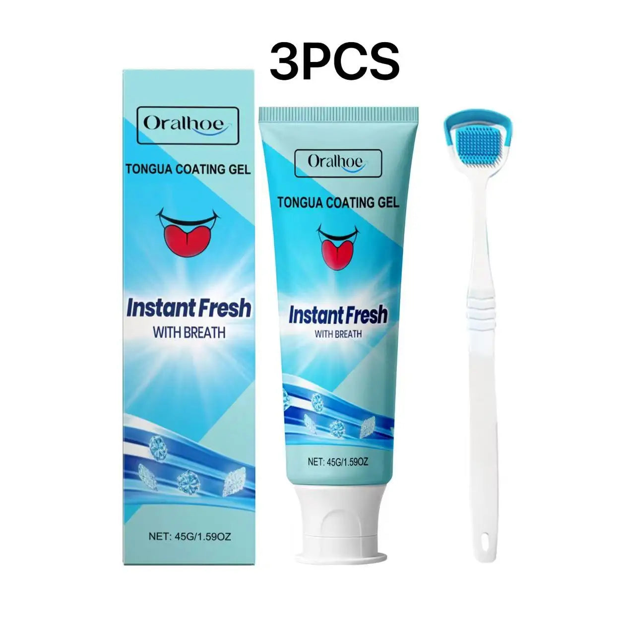 Tongue Refreshing Care Gel Deep Clean Tongue Coating Remove Oral Odor Long Lasting Fresh Breath Daily Oral Hygiene Gel