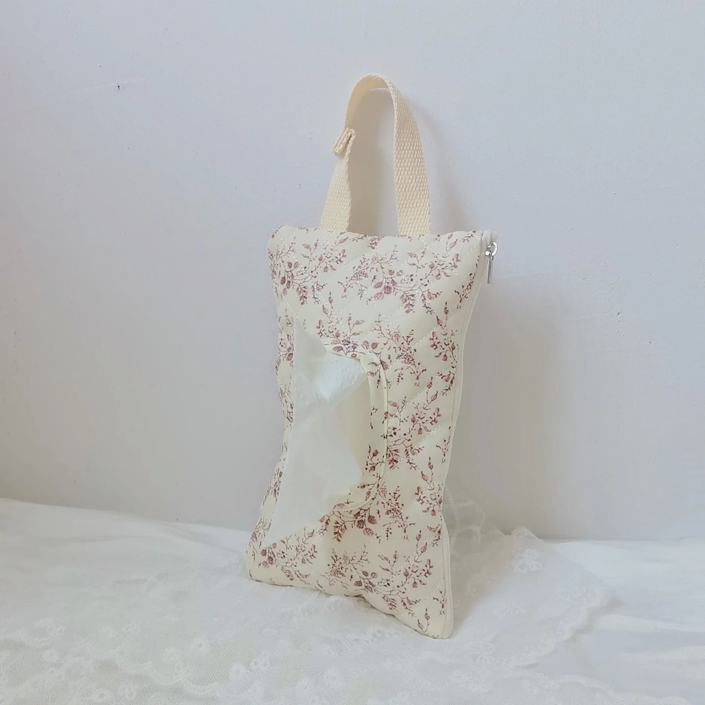 Print Baby Stroller Hanging Bag Tissue Box Wet Wipes Case Flip Cover Portable Paper Holder Removable Napkin Storage Box