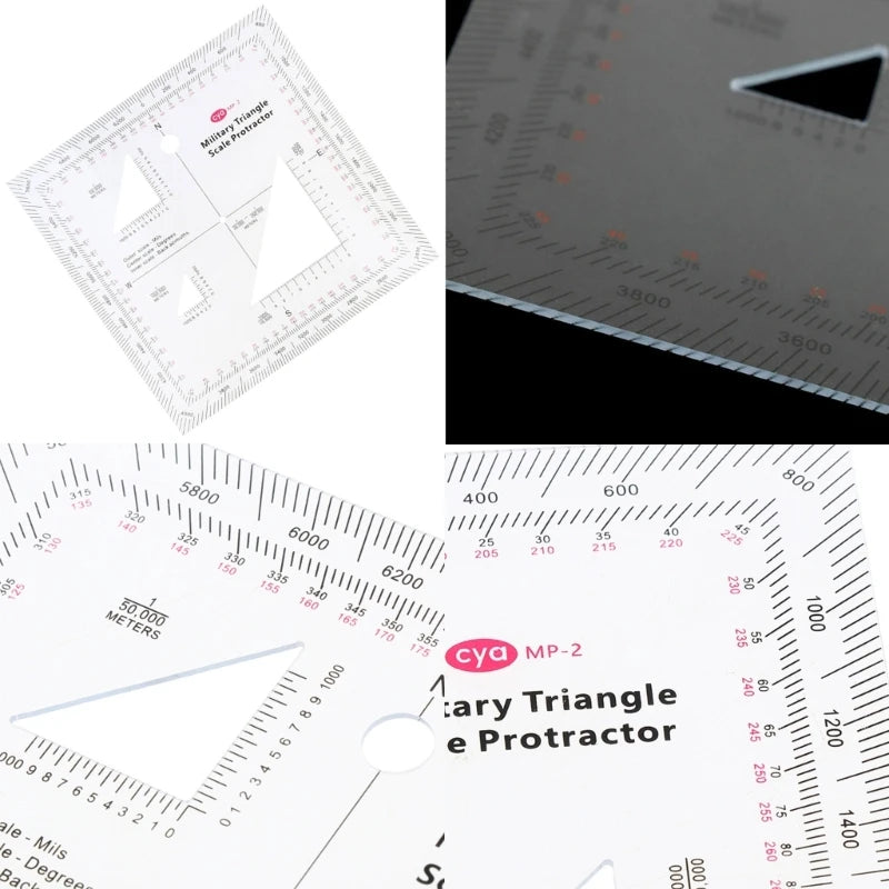 Practical Topographical Map Scale MGRS USNG Coordinate Scale for Sea/Land Navigation Adventures