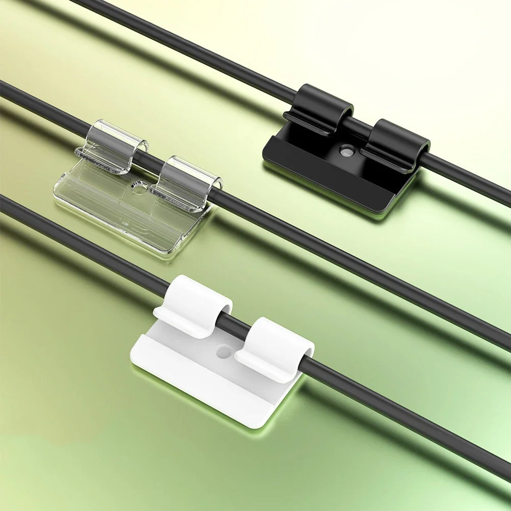 10Pcs Self Adhesive Cable Organizer Hook Light String Clip Heavy Duty Cable Clip Outdoor Waterproof Light Strip Rope Wire Fixer