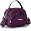 Casual Quilted Nylon Handbag - Versatile Crossbody Bag with Multi-Pockets, Detachable Strap Shoulder Bag for Women