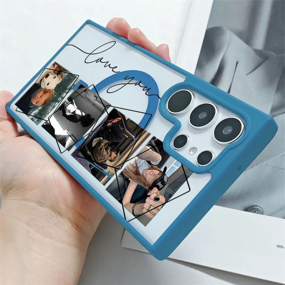 Personalized Custom Photo Magnetic Phone Case For Samsung Galaxy S26 S25 S24 S23 S22 S21 Ultra Plus Edge S20 FE Clear DIY Cover