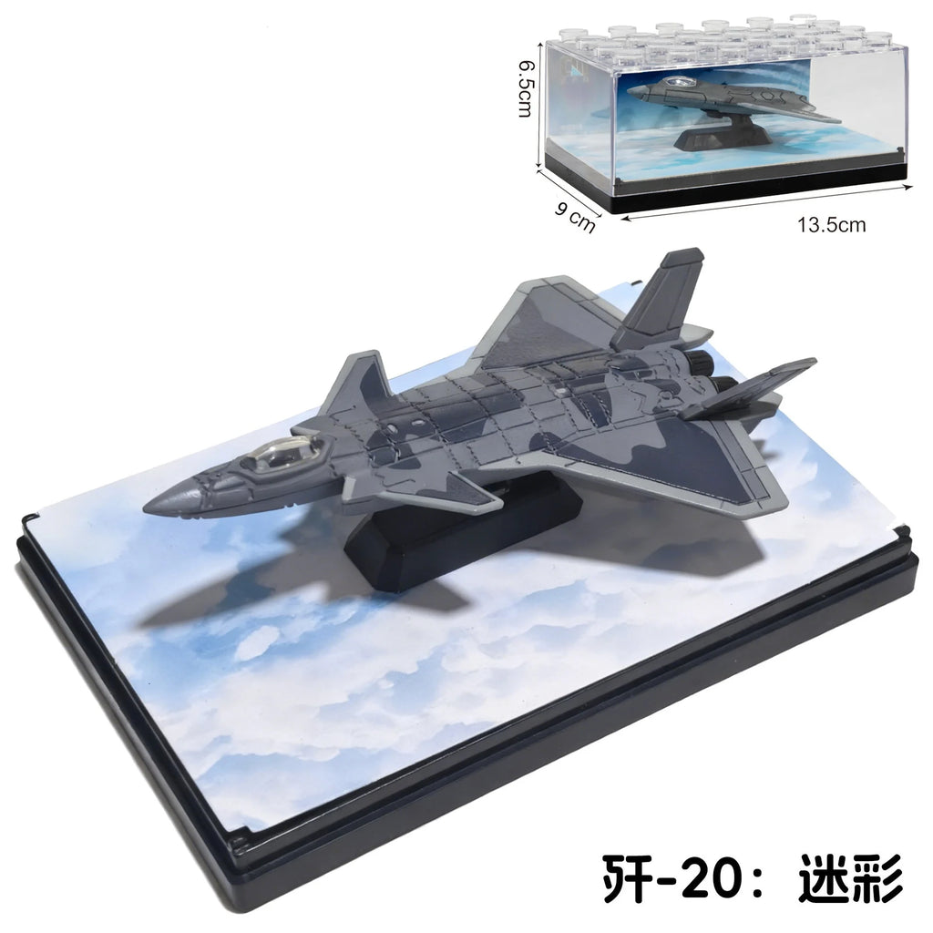 1/64 Simulation Alloy Aircraft Chinese 6th Fighter J-20 J-36J-35 J-50 Military Aviation Model Boy Creative Collections Gift