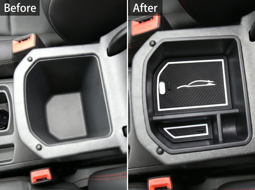 Center Console Storage BoxOrganizer Tray For VW T-Roc 2018-2024 Car Interior AccessoriesArmrest Box Insert Holder