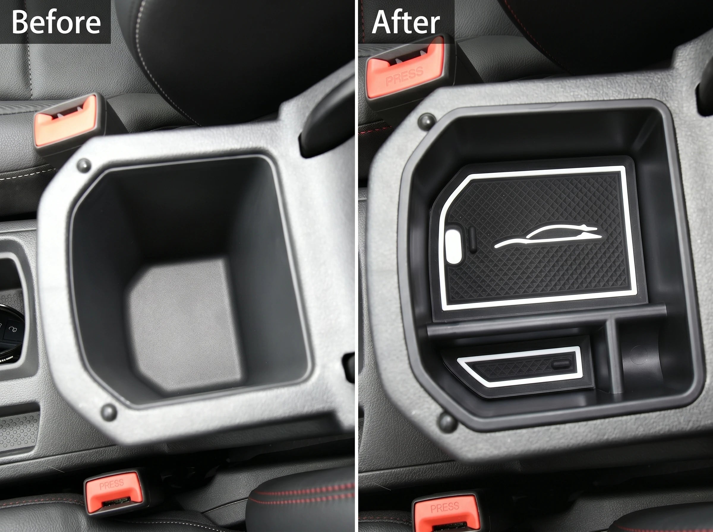 Center Console Storage BoxOrganizer Tray For VW T-Roc 2018-2024 Car Interior AccessoriesArmrest Box Insert Holder