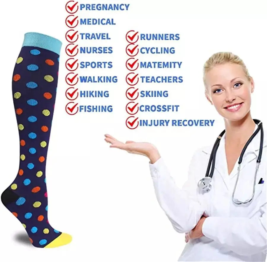Compression Socks Men Women Running Sports Compression Stockings For Anti Fatigue,Leg Support, Pain Relief, Varicose Veins Socks