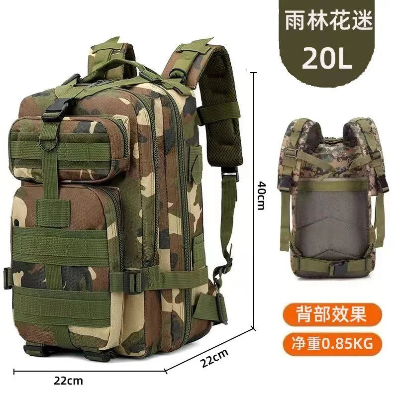 20L/45L 1680D Nylon Waterproof Trekking Fishing Hunting Bag Backpack Outdoor Rucksacks Tactical Sports Camping Hiking