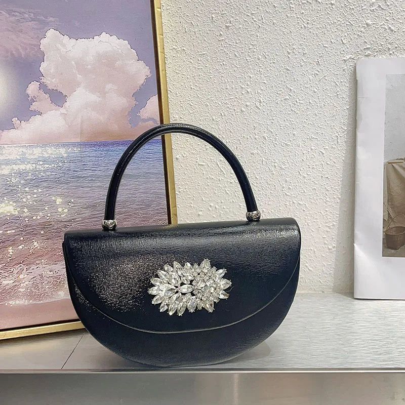 Lady Crystal Handbag Top Handle Evening Bag Women Sparkling Diamond Evening Handbag Clutch Purses And Handbag Wedding Purse