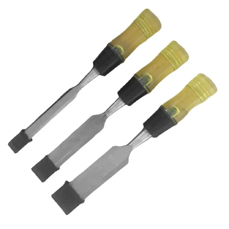 SHGO-Premium Wood Chisel Set 3 Pcs Transparent Acetate Fiber