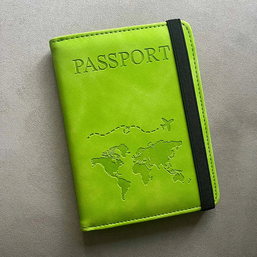 Designer Personalised Passport Cover Travel Document holders for Travel Business Elastic Band customised passport holder