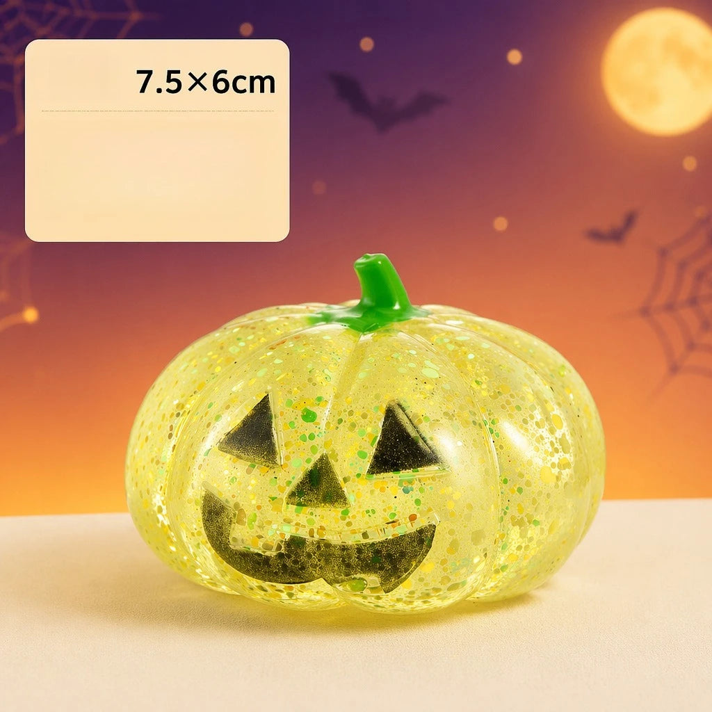 Halloween Pumpkin Maltose Stress Ball Squishy Toy Soft Stress Ball Slow Rebound Fidget Toy Stress Relief Funny Gift for Adults