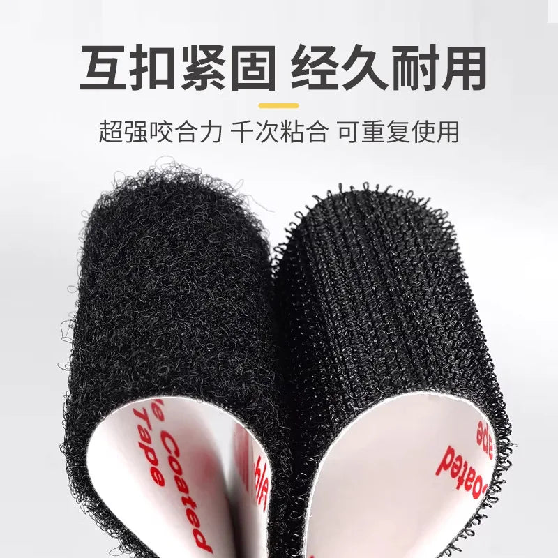3M 56415 Heavy Duty Self-Adhesive Hook and Loop Tape Strong Hold Black Magic Fastener Tape for Indoor Outdoor Use