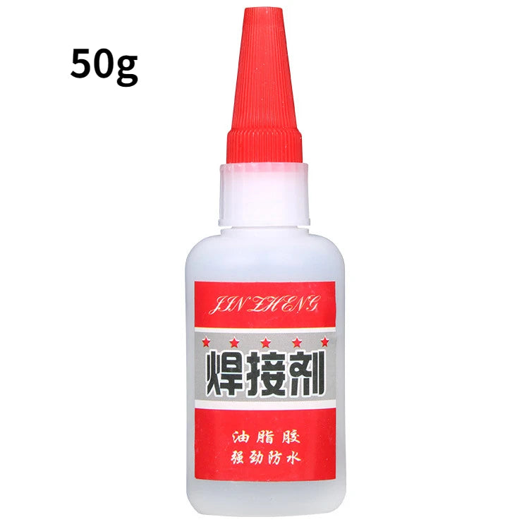 1/2pcs 50g Universal Welding Super Glue Plastic Wood Metal Rubber Tire Shoes Repair Glue Soldering Extra Strong Adhesive