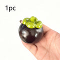 Mangosteen Crunchy Moldable Stress Ball Squeeze Toy Crispy Squishy Fidget Toy Round Blocks Filled Decompression Sensory Toy Gift