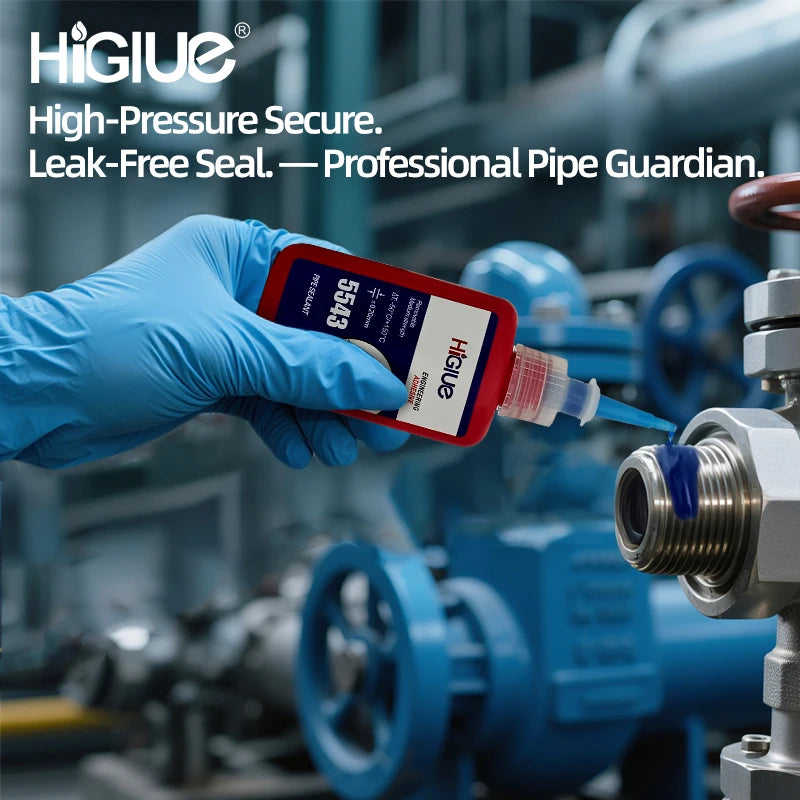 50ml 5543 Pipe Sealant, Liquid PTFE Tape, Thread Locker, Anaerobic Adhesive, Can Replace Mechanical Gaskets and Fasteners