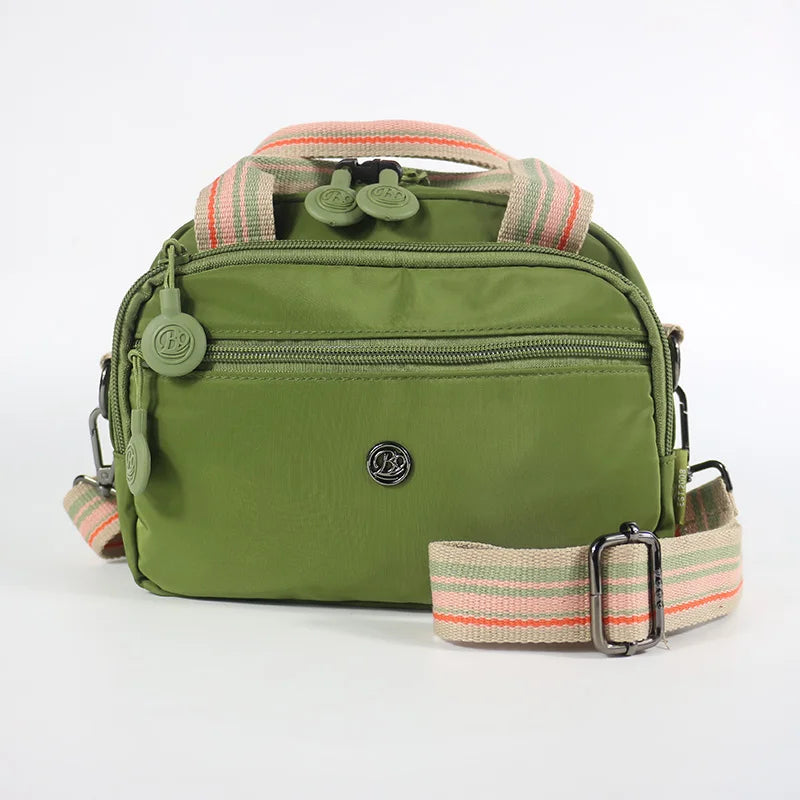 Women's Fashion Messenger Bag Handbag, Nylon Material, Wrinkle-resistant, Square Shape, Thickened Soft Compartment