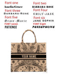 2026 New Personalized Custom Women's Tote Bag, Canvas Printed Handbag, Large Capacity Beach Bag