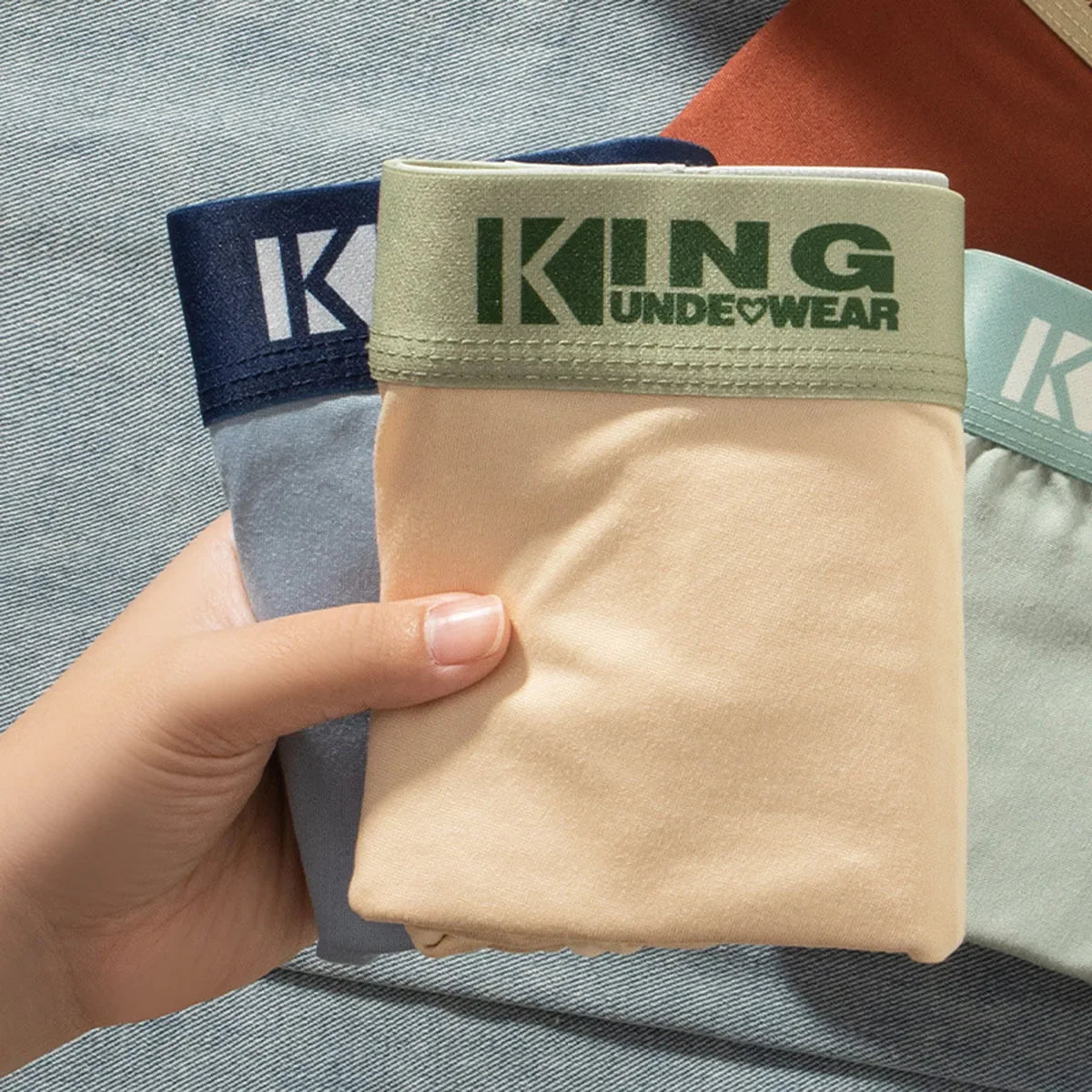 3Pcs Summer Thin Ice Silk Men Boxershorts Graphene Antibacterial Man Underwear Breathable Cool Men's Panties Boxershorts