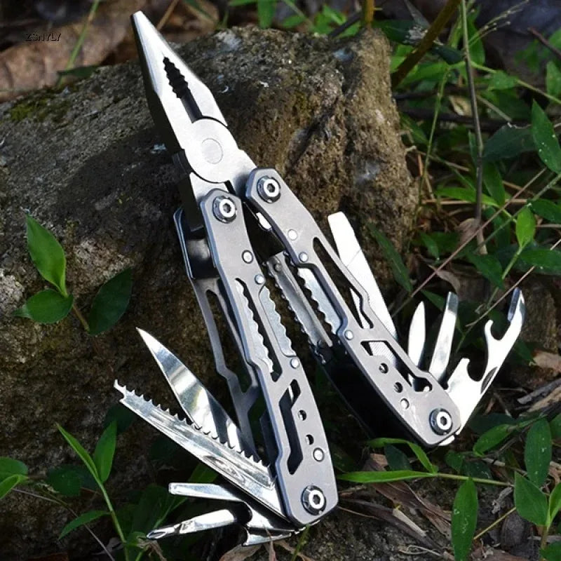Multifunction Folding Knife Pliers Multi-tool Pocket Pliers Portable Tools Pliers Multipurpose Repair Tools Stainless Steel