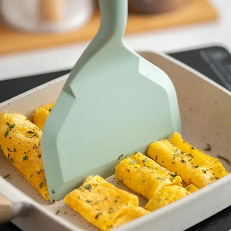 Silicone Spatula Tool Non-stick Shovel Kitchen Utensils Tamagoyaki Turner Omelets Pan Non Stick Turners Food Home Cooking