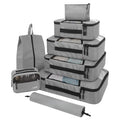 High Quality Travel Bag Sets 8 Pieces Waterproof Luggage Organizer Pouch Clothes Separation Organizer Bag Portable Packing Cubes