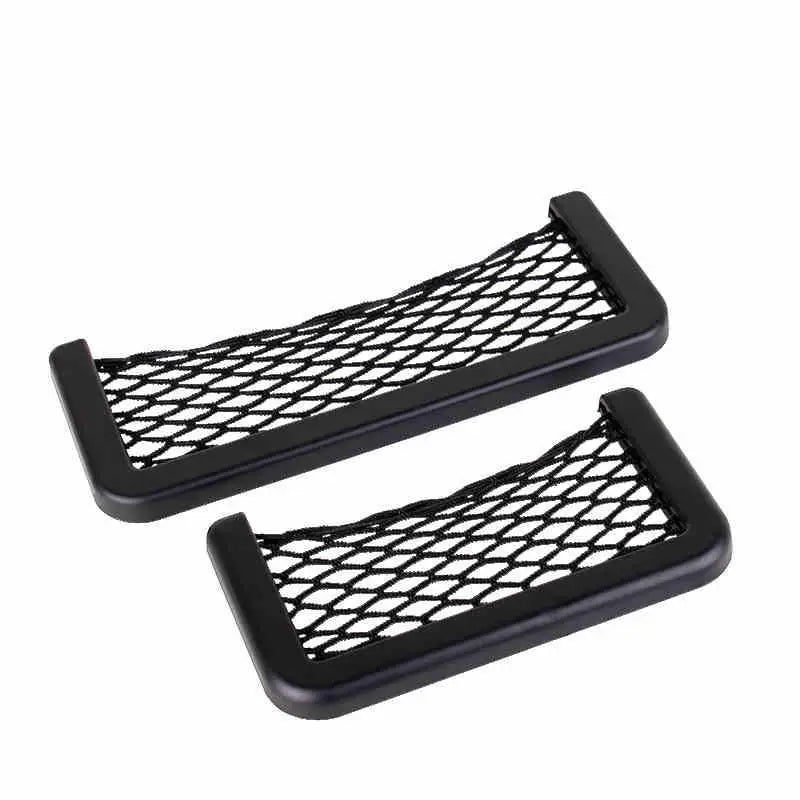 1PCS Universal Car Organizer Storage Bag Auto Paste Net Pocket Phone Holder Car Accessories Interior Storage Accessories