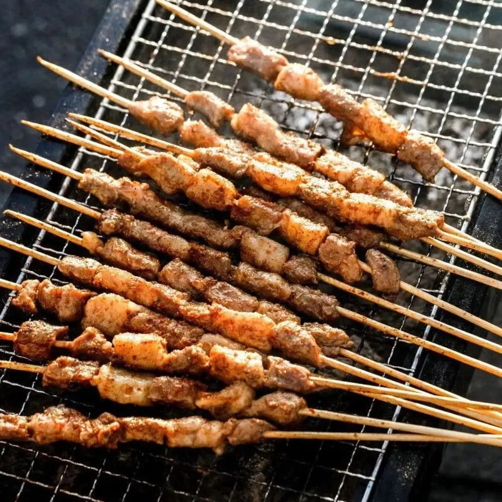 New Stainless Steel Grill Rack Grids Rectangular Nonstick Baking Cooling Rack Reusable Grilling Net Outdoor Barbeque Oven