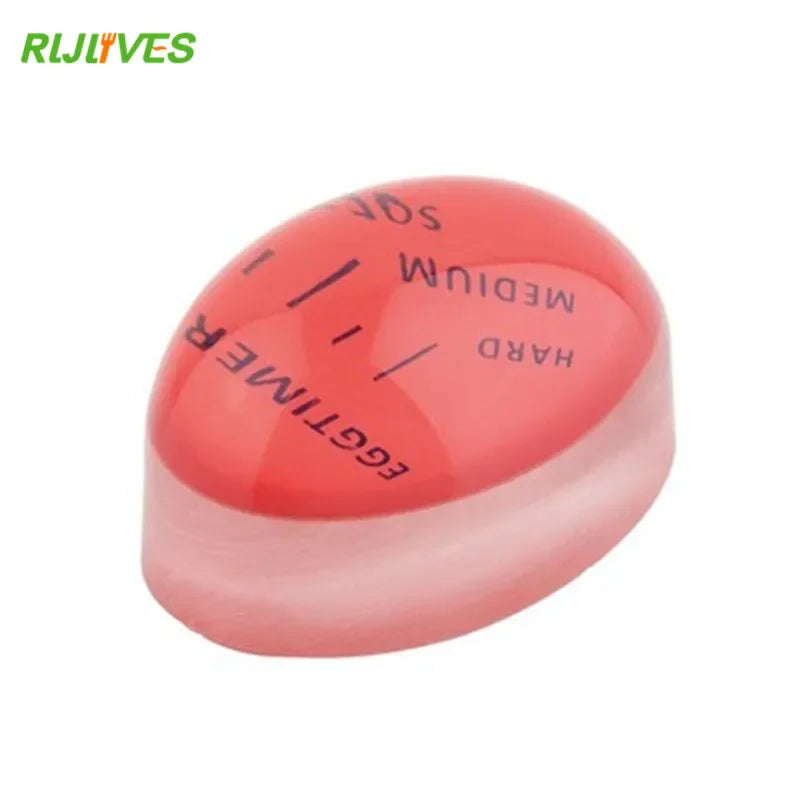 RLJLIVES 1Pc Egg Perfect Color Changing Timer Yummy Soft Hard Boiled Eggs Cooking Kitchen Eco-Friendly Resin Eggs Timer