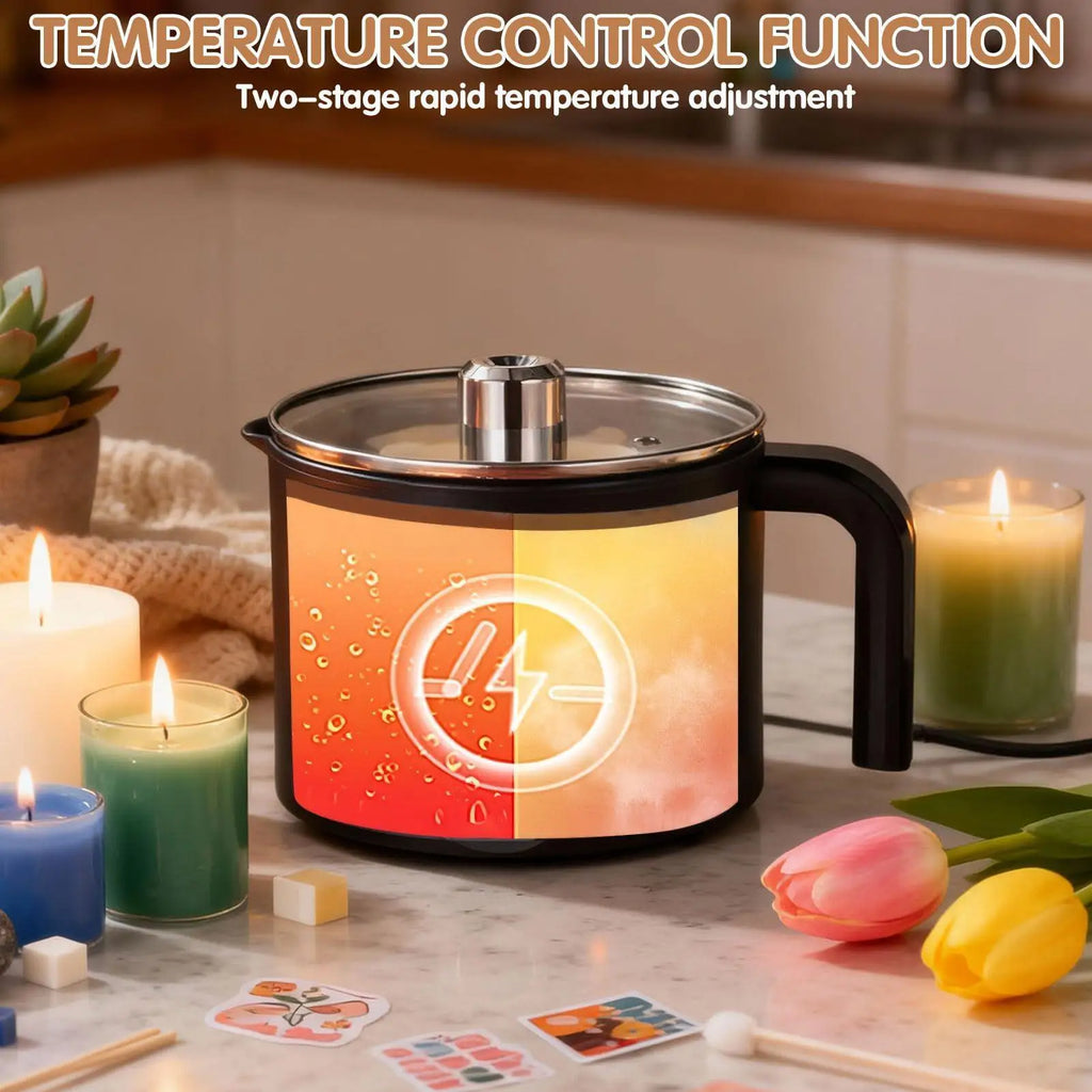 Candle Wax Melting Pot 1.5L Large Stainless Steel Electric Non-stick Candle Making Pot Melting Pitcher for Soap Candy Chocolate