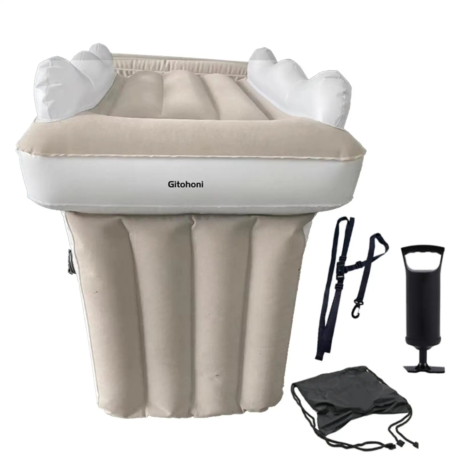 Inflatable Airplane Bed Blowup Bed Plane Bed with Belt Travel Air Bed Baby Air Mattress for Travel Camping Train Picnic Car Trip
