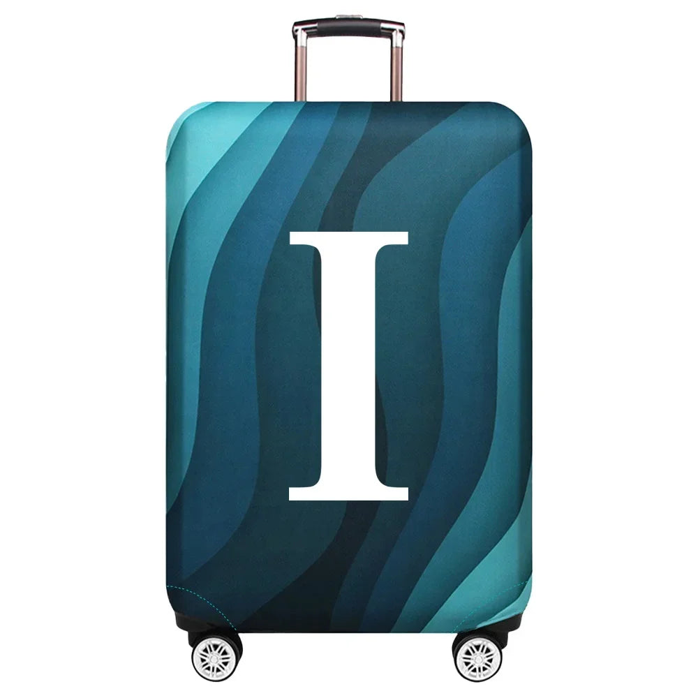 Luggage Cover Travel Suitcase Protective Cover White Series Dust-Proof Stretch Fabric for 18-32inch Baggage Case