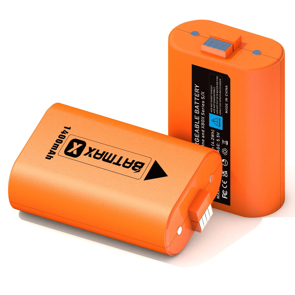 Batmax 1400mAh Battery Li-ion Packs for Xbox Series X|S/Xbox One X/S Controllers Rechargeable