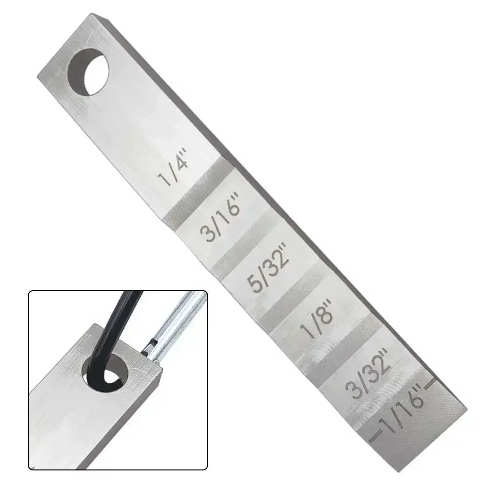 Small Pipe Spacer Wedge Stepped Gauge 6-Step Stainless Steel Wedge High-Precision Tool Step Feeler Gauge For Pipe Fitter Tools