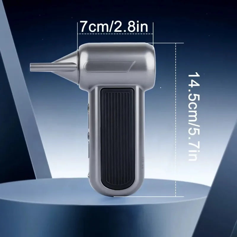 Car Vacuum Cleaner TF100 Turbo Fan Electric Air Duster Air Blower 4-Gear Brushless Motor for Car/PC/Home/Pet/Outdoor Cleaning