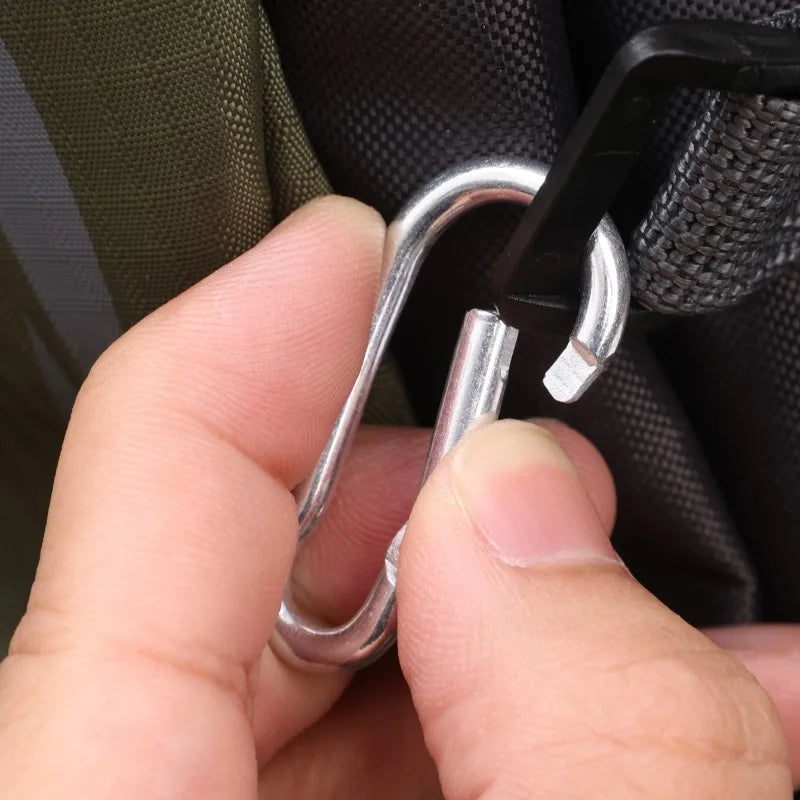 Mini Carabiner Alloy Survival Gear Camp Mountaineering Hook Outdoor Carabiner Keychain Tourist Hooks Fishing Buckle Wholesale