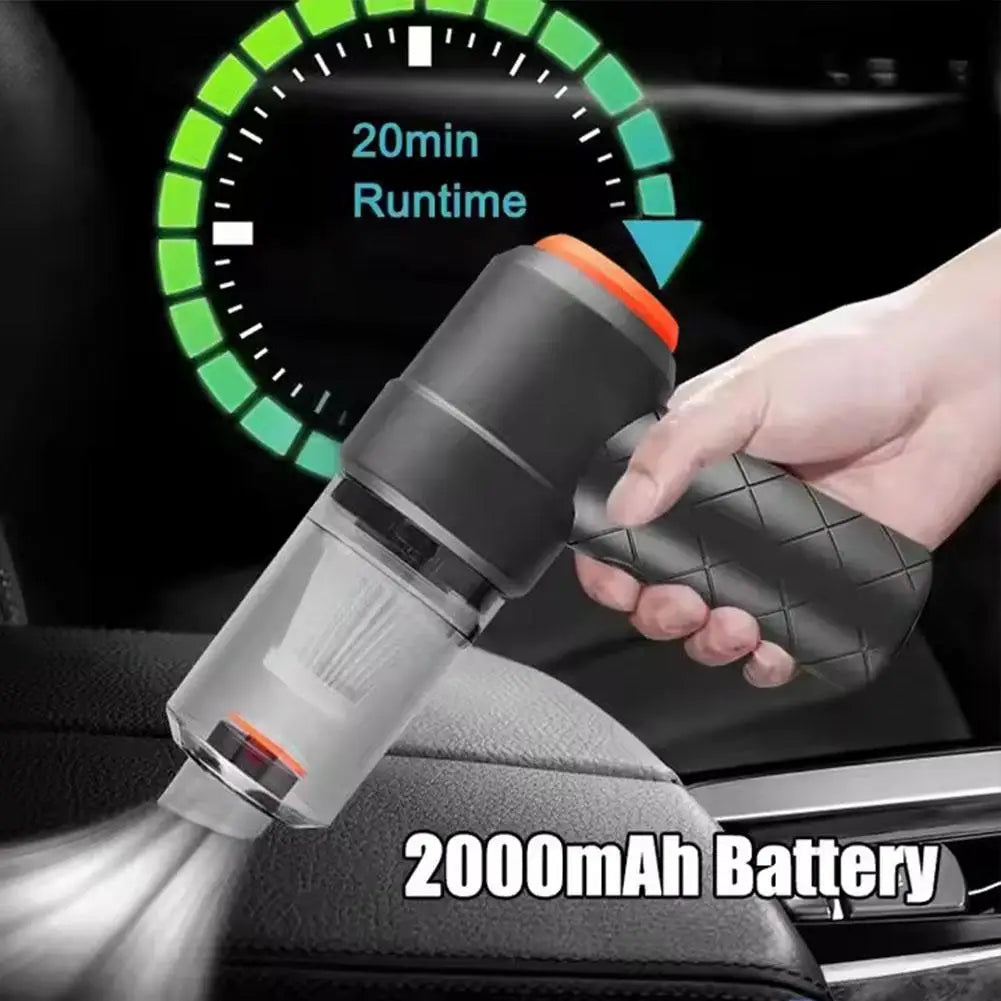 Wireless Car Vacuum Cleaner USB Charging 2000 mAh Portable Cleaning Appliance Mini Wet and Dry Vacuum Cleaner Household