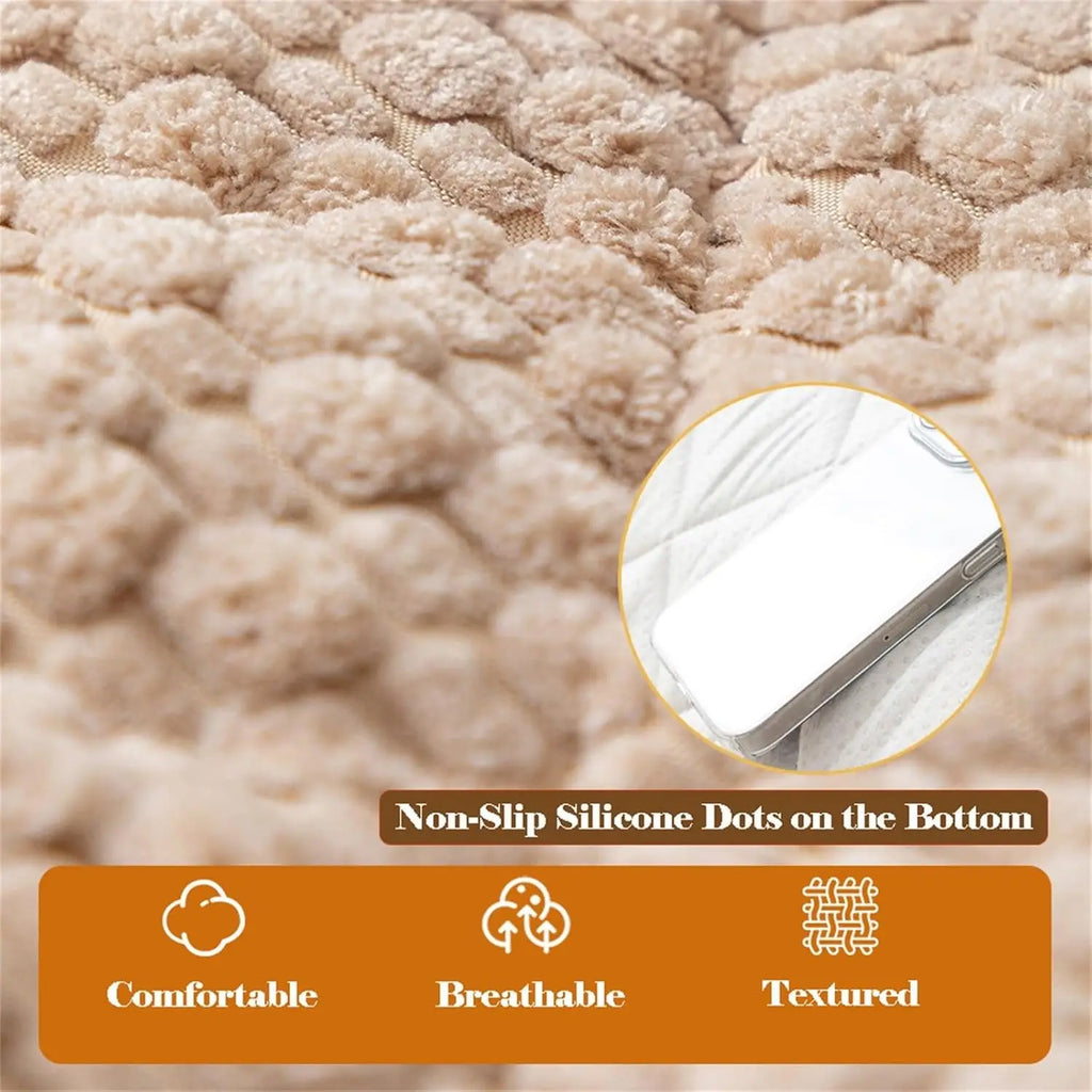 Thickened Corduroy Sofa Cover Non-Slip Quilted Anti-Slip Sofa Mat Couch Seat Cushion Furniture Protector Balcony Bay Window Pad