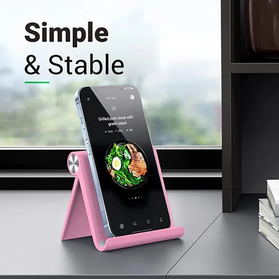 Foldable Desktop Phone Holder Adjustable Portable Stand Multi Device Anti Slip Stable Stand For iPhone Samsung Hands Universal