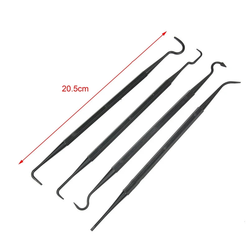 Multi-function Car Detailing Cleaning Tool Accessories Wire Brushes and 4 Nylon Picks Pick and Brush Set 3 Double-headed Brushes