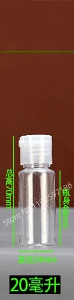 30/50/100pcs 5-120ml Plastic Squeeze Bottle with Flip Cap PET Lotion Shampoo Empty Cosmetic Sample Container Travel Bottles