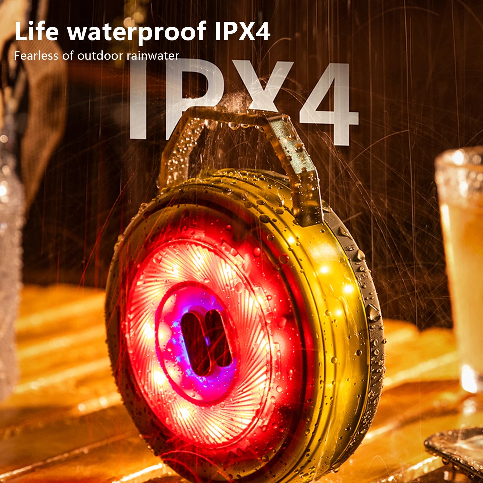 BISINNA LED Camping String Light USB Charging Lantern 2000mAh, IPX4 Waterproof, Rechargeable Flashlights