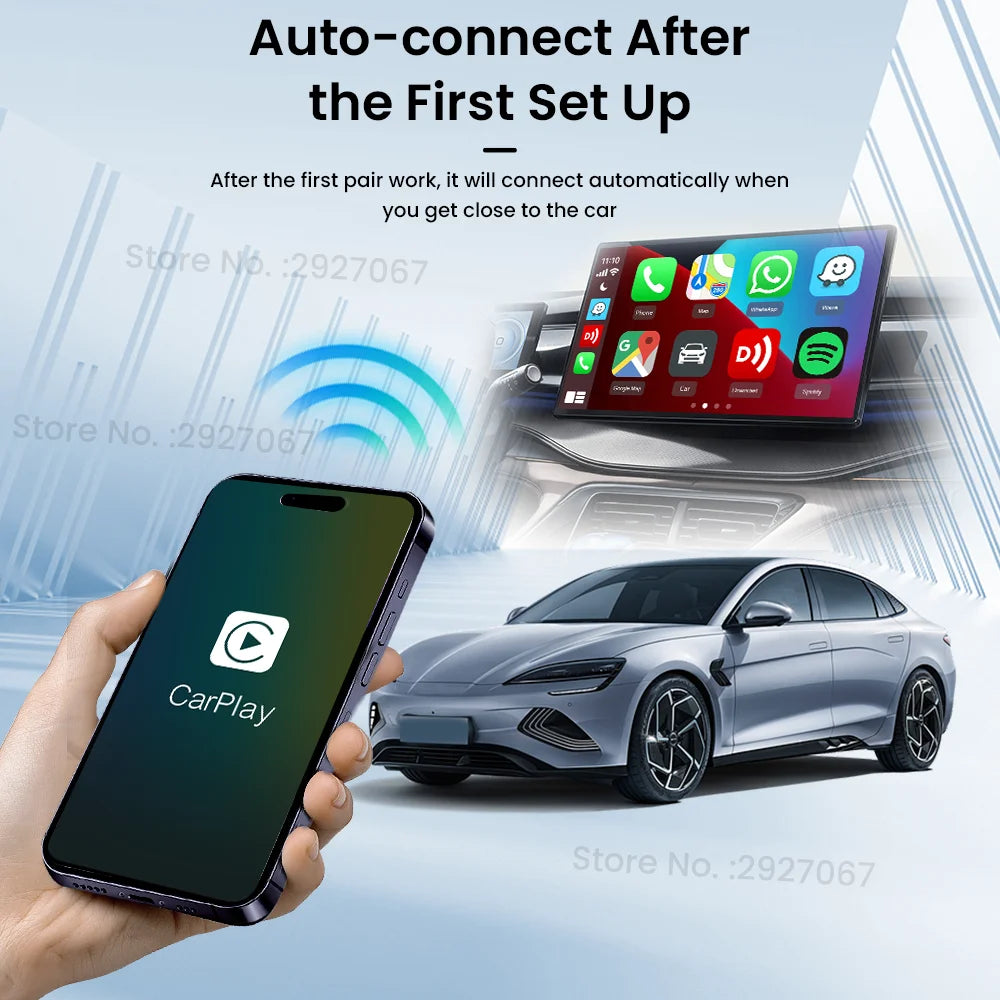 CarlinKit MINI 5.0 Pro Wireless CarPlay Adapter Plug & Play Smart CarPlay Box USB Dongle for OEM Car WiFi Bluetooth Auto Connect