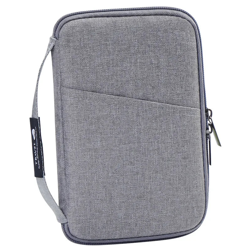 Travel Accessories Travel Wallet OX Cloth Ticket Holder Family Passport Holder Passport Protective Cover Zipper Document Case