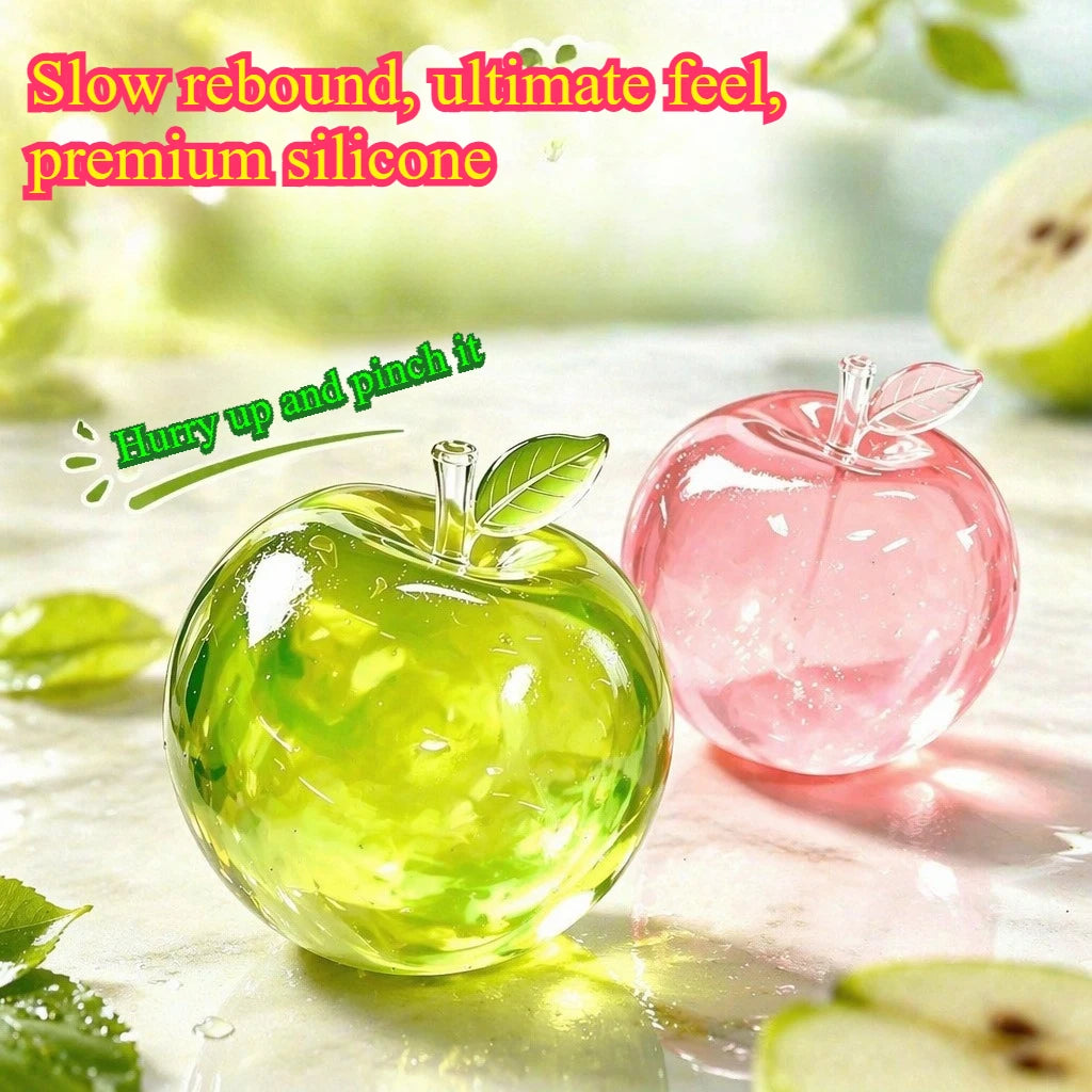 Premium Material Aesthetic Realistic Apple Squishy, Super Soft Slow Rebound Fidget Toy for Adult Stress Relief Gift for Friends