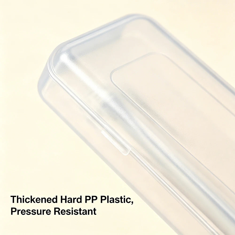 Clear Portable Toothbrush Toothpaste Case Dustproof Travel Oral Storage Box