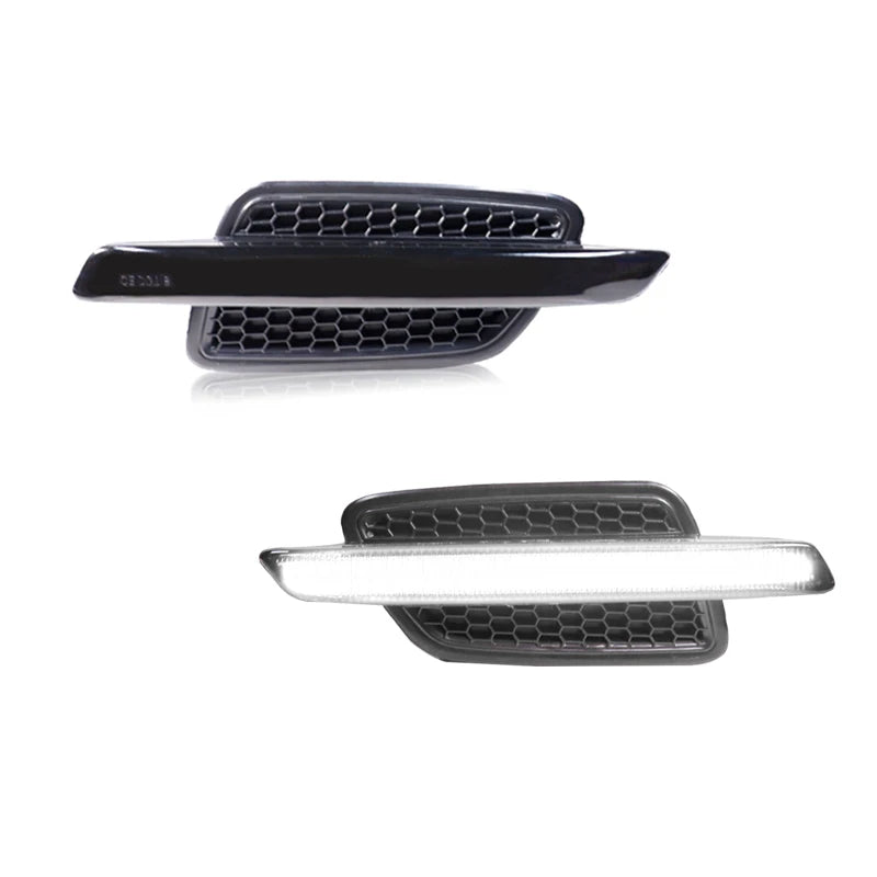 2PCS Car Bumper Side Marker Light Honeycomb For 2008-2009 Pontiac G8 Turn Signal Light/ Parking Lights DRL 12V T10