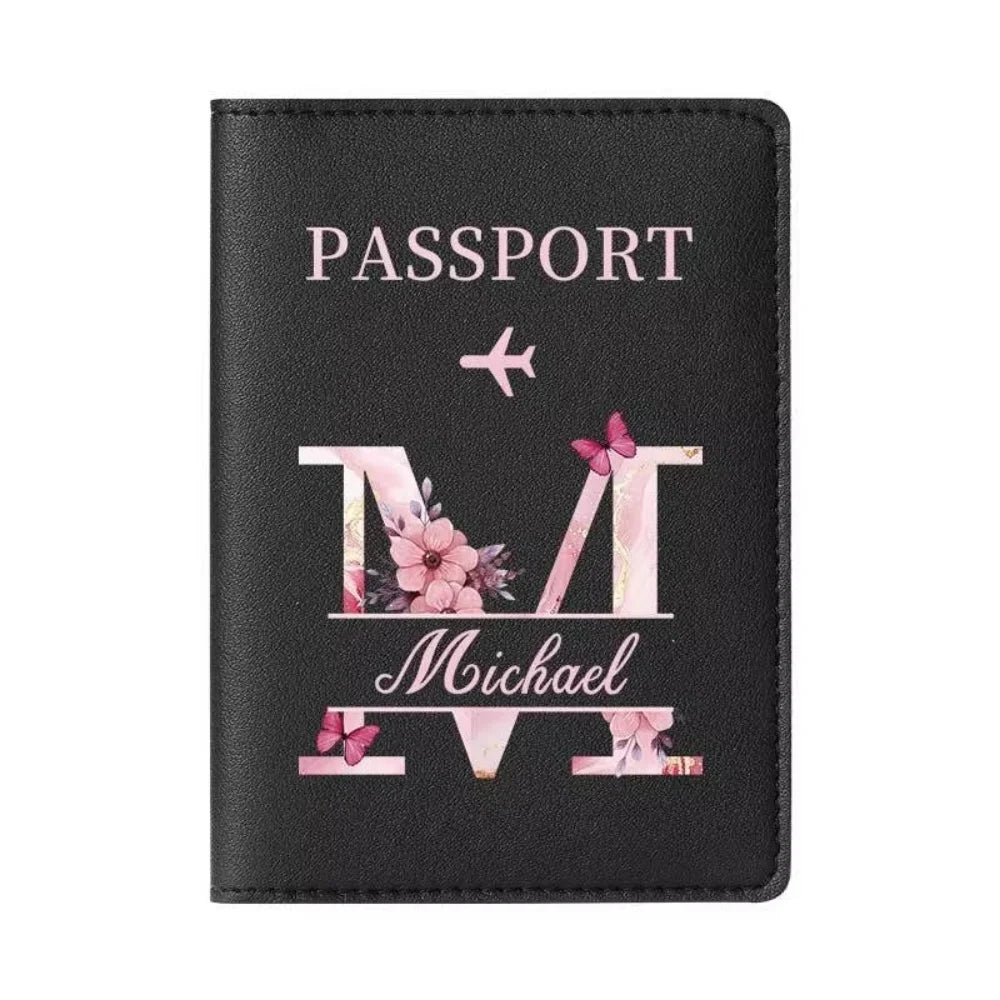 Personalized Passport Holder with custom Cute Cartoon Shiba Print, Multifunctional Ticket & Travel Document Organizer